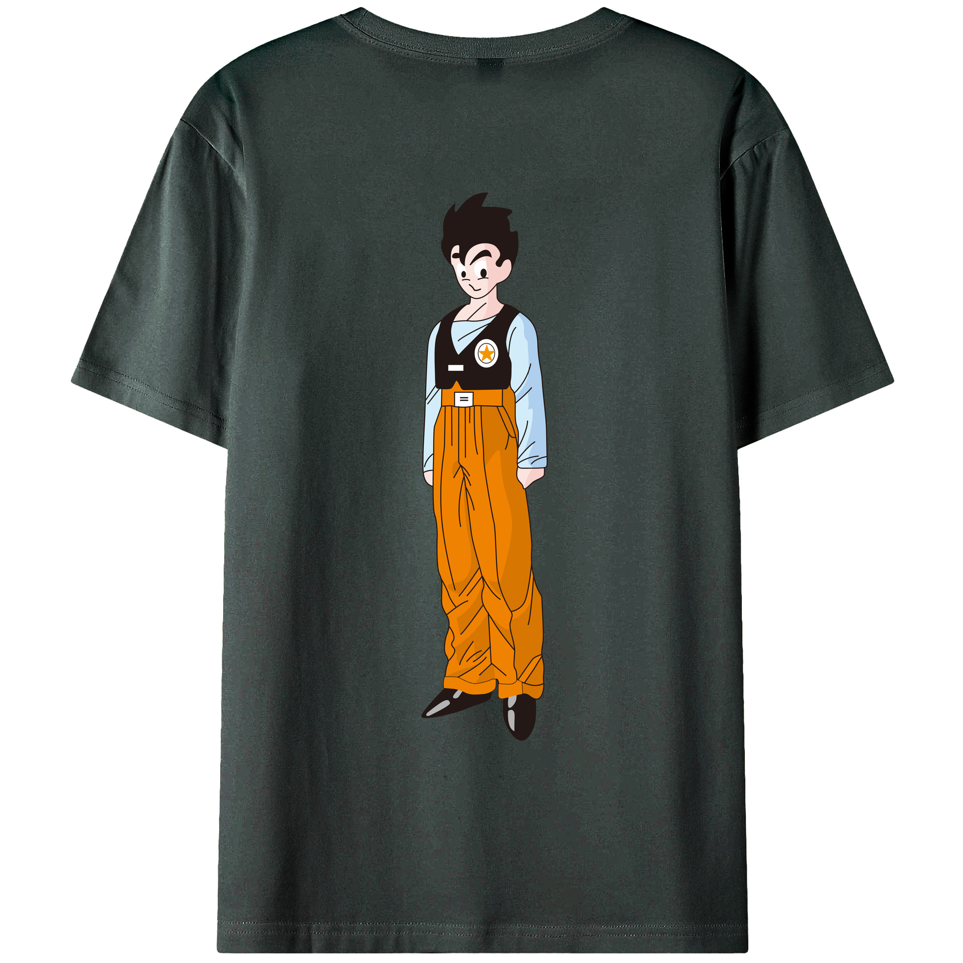 （画像用） ドラゴンボール DRAGON BALL 綿100％ メンズ半袖Tシャツ（バックプリント） 通気性